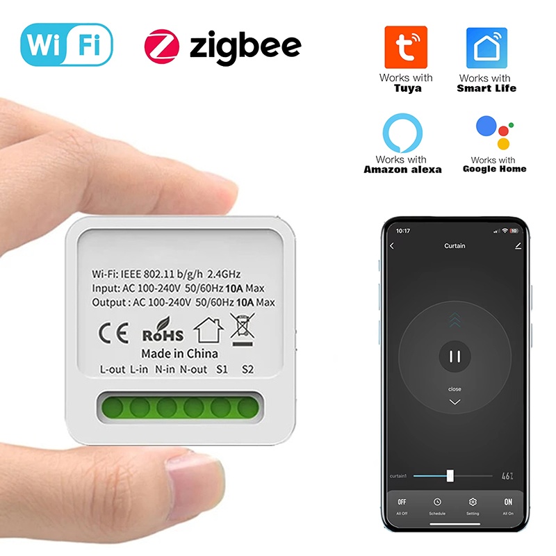 Tuya 16A Mini Wifi Smart Switc - Diy Home Automation Controller review and price